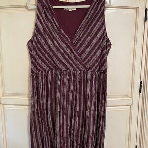 Loft Sleeveless Surplice Dress